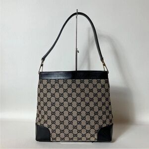Gucci Black and Tan Shoulder Bag